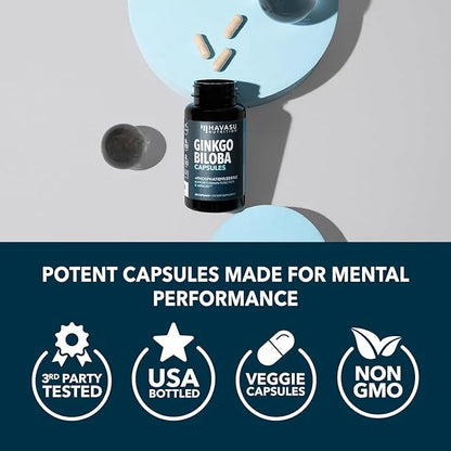 Ginkgo Biloba 120mg 60 Non-GMO