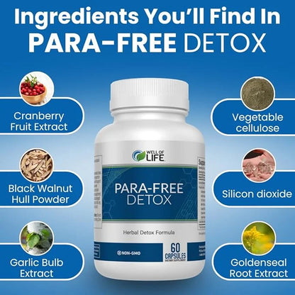 para-Free Detox: Immune Support & Natural 90 V