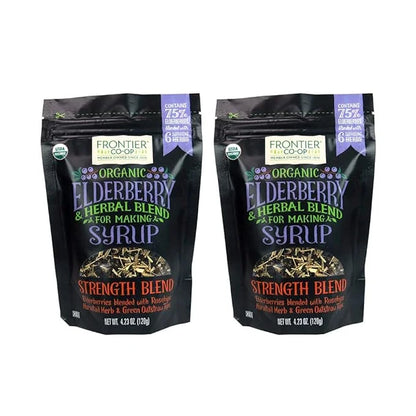 Frontier Co-op Organic Elderberry Syrup Kit 4.23oz 2