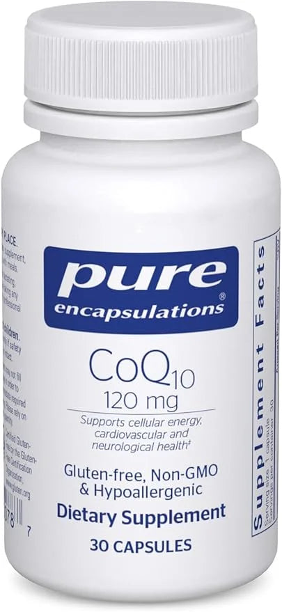 Pure Encapsulations CoQ10 120 mg Q10 Supplement 1-Month Supply