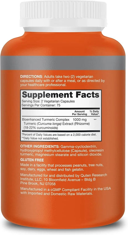 Qunol Turmeric Curcumin Supplement, Turmeric 1000mg 150 Count 1)