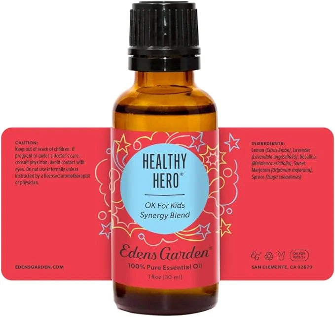Edens Garden Healthy Hero OK for Kids Essential Oil Synergy Blend, 100% Pure Therapeutic Grade (Undiluted Natural/Homeopat...