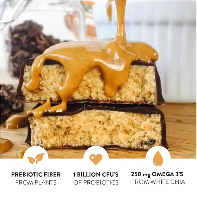 Truth Bar Prebiotic & Probiotic Keto Snack Vegan Bars with Omega-3's - Synbiotic High Fiber Snacks - Low Sugar, Kosher, Gl...