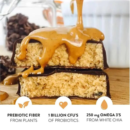 Truth Bar Prebiotic & Probiotic Keto Snack Vegan Bars with Omega-3's - Synbiotic High Fiber Snacks - Low Sugar, Kosher, Gl...