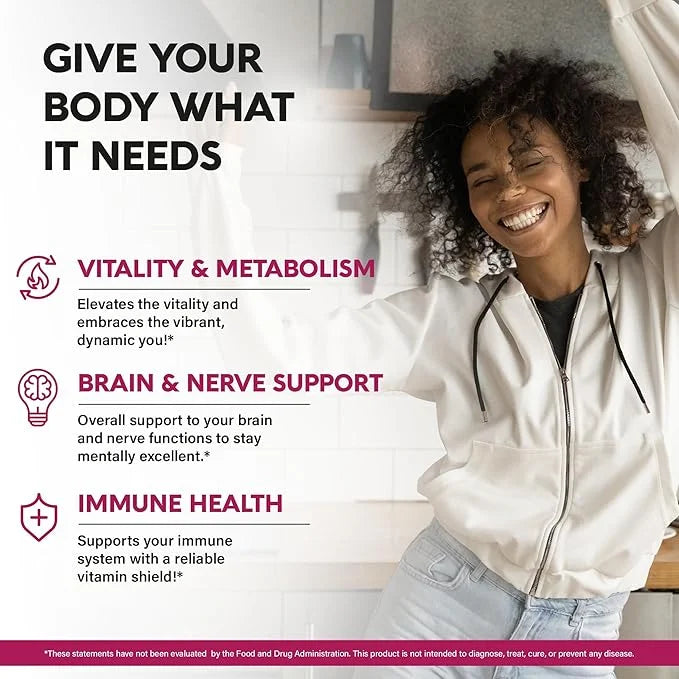 USDA Organic Vitamin B-Complex B5 Pantothenic Acid B12 Methylcobalamin B1 Thiamine B6 Pyridoxine B7 Biotin B9 Folic B3 Nia...