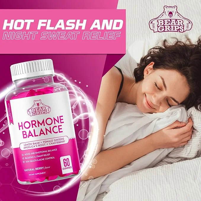 Hormone Balance for Women - PMS Relief Gummies and Bloating Relief for Women, Balance Complex for Women - All-in-One Menop...