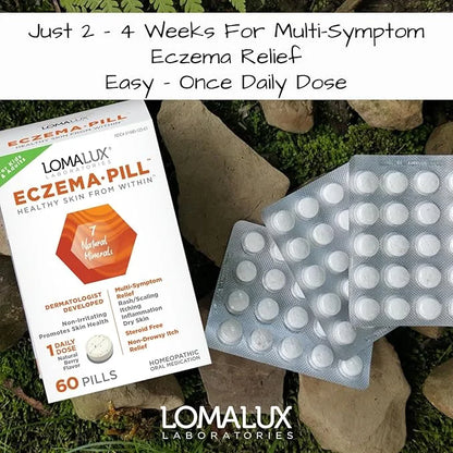 Eczema Pill – Natural Eczema Treatment – Dermatologist Developed – 7 All Natural Minerals Clear & Prevent Eczema Scaling, ...