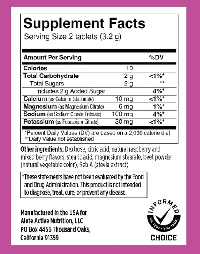 SaltStick Electrolyte FastChews - Mixed Berry Chewable Electrolyte Tablets - Salt Tablets for Runners, Electrolyte Chews f...