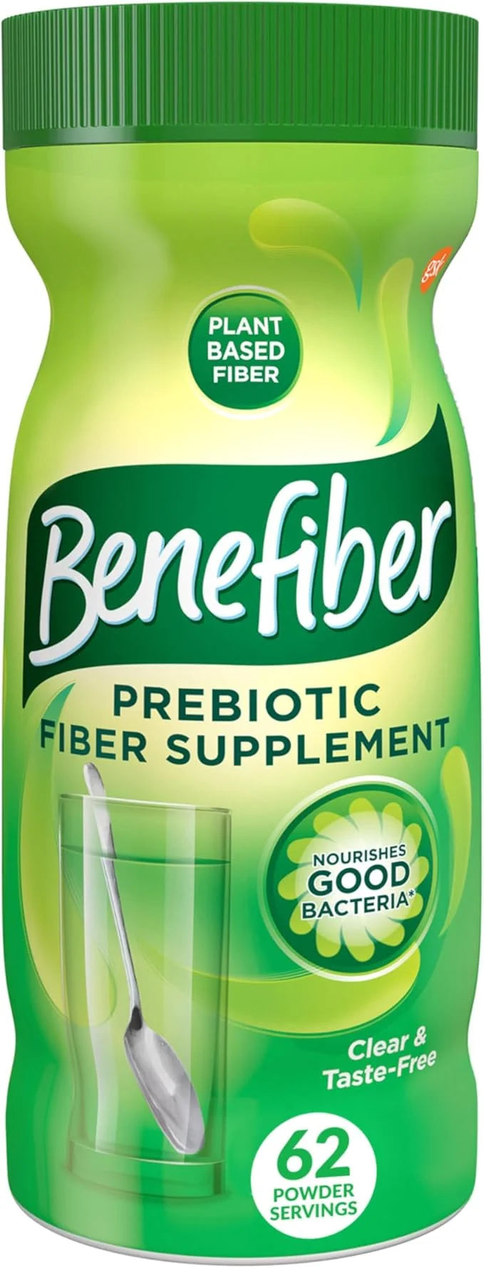 Benefiber Daily Prebiotic Fiber Supplement Powder 62 Servings (8.7 Ounces)
