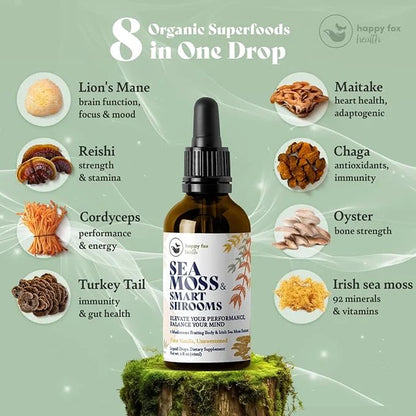 Organic Irish Sea Moss Liquid Drops 7 Adaptogenic