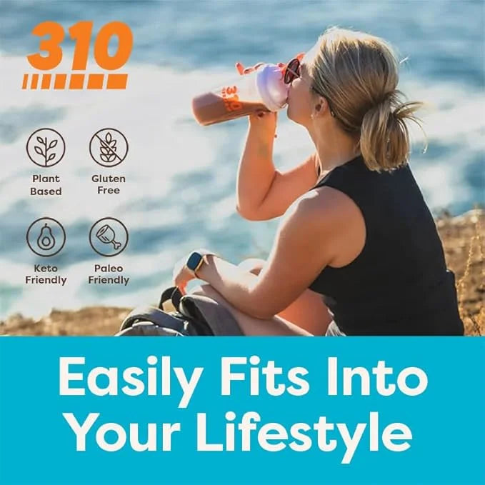 310 Nutrition - All In One Meal Replacement Shake - Superfood Blend with Fiber - Natural Sweeteners - Low Carb Shake, Keto...