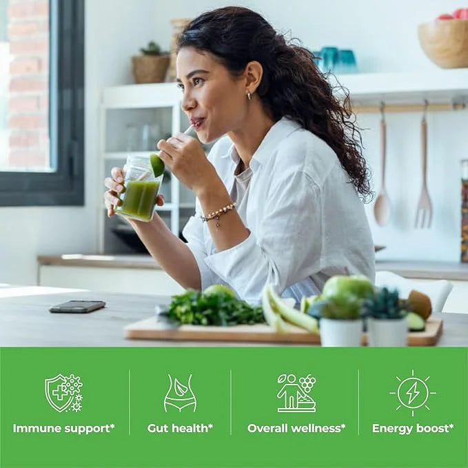 Paradise, ORAC Energy Greens Powder Extract, Super Antioxidants, Probiotics for Gut Health & Digestion, Vitamin C for Immu...