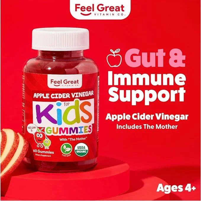 Organic Kids Apple Cider Vinegar Gummies 60 Day