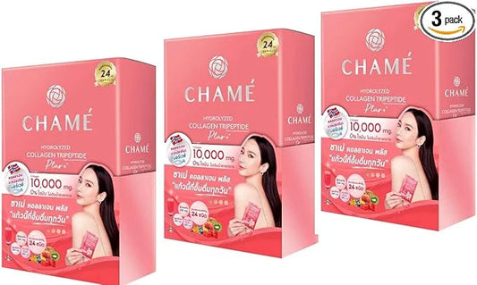 3 boxs.Chame Hydrolyzed Collagen Tripeptide Plus 10 Sachet