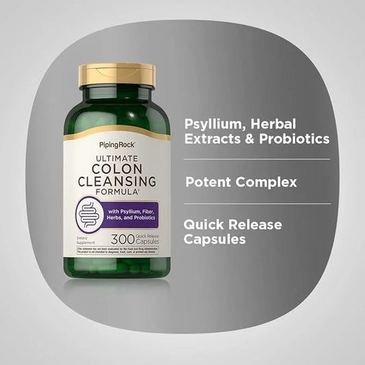 Piping Rock Colon Cleanse Pills 300 Capsules