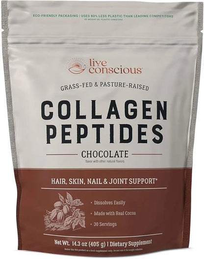 Live Conscious Collagen Peptides Powder 30 Servings 15oz