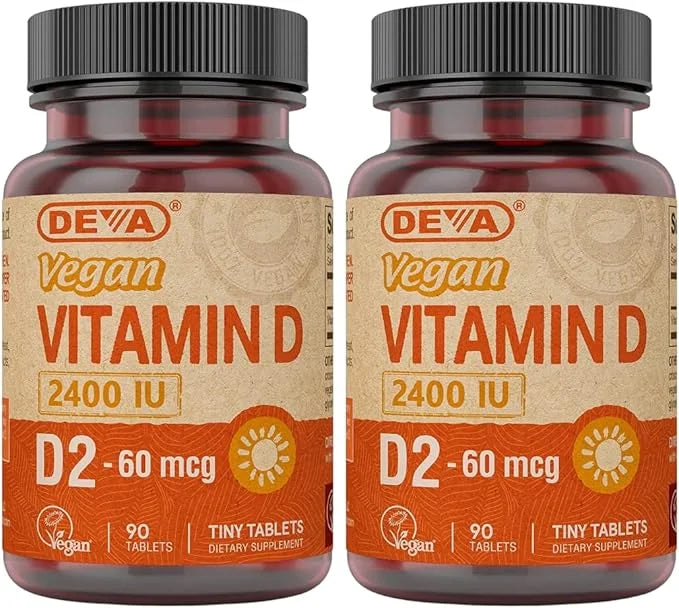 DEVA Vegan Vitamin D2 60 mcg 2400 IU, 90 Tablets 2)