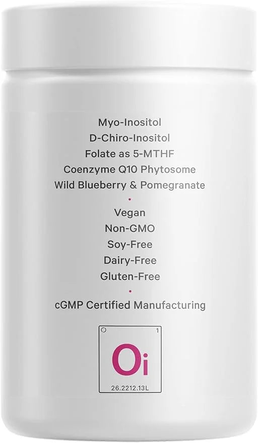 Codeage Liposomal Ovarian Inositol+ Supplement - Myo-Inositol & D-Chiro-Inositol 40:1 Blend, Folate 5-MTHF, CoQ10, Pomegra...