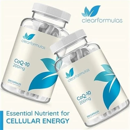 Pure CoQ10 200mg 200 Capsules