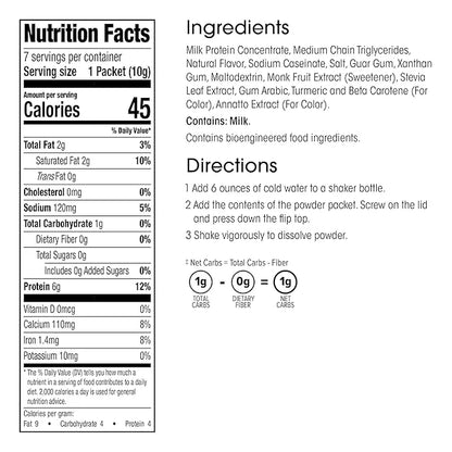 WonderSlim Keto Smoothie with C8 MCT Oil, Banana Crème, Low Carb, No Sugar, Gluten Free (7ct) - Product Image