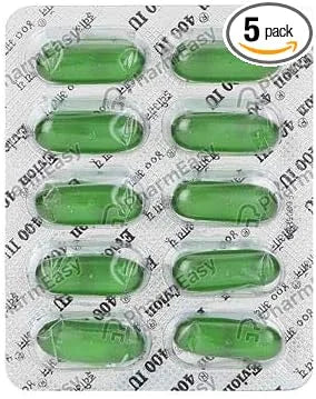 100 Evion Vitamin E Capsules 400mg
