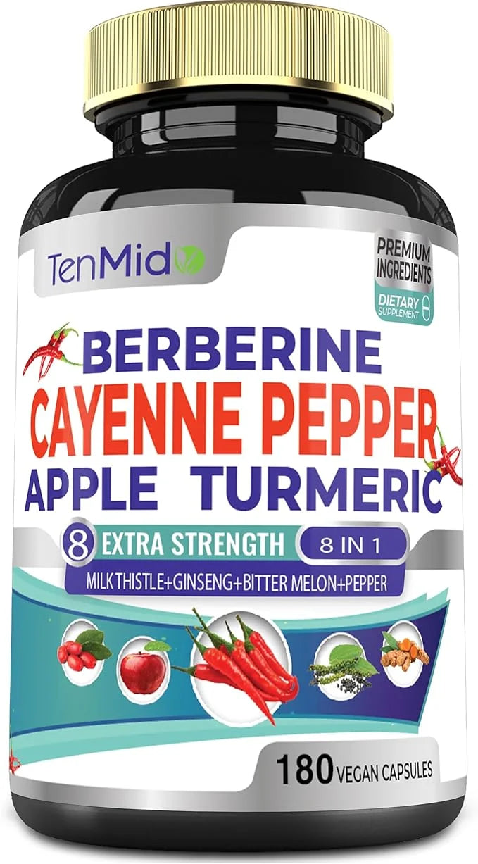 Cayenne Pepper Supplements Extract Capsules 6050mg, 180 Capsules