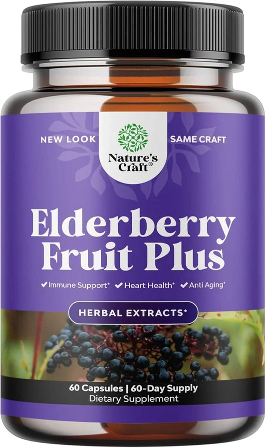 Black Elderberry Capsules Antioxidant Supplement