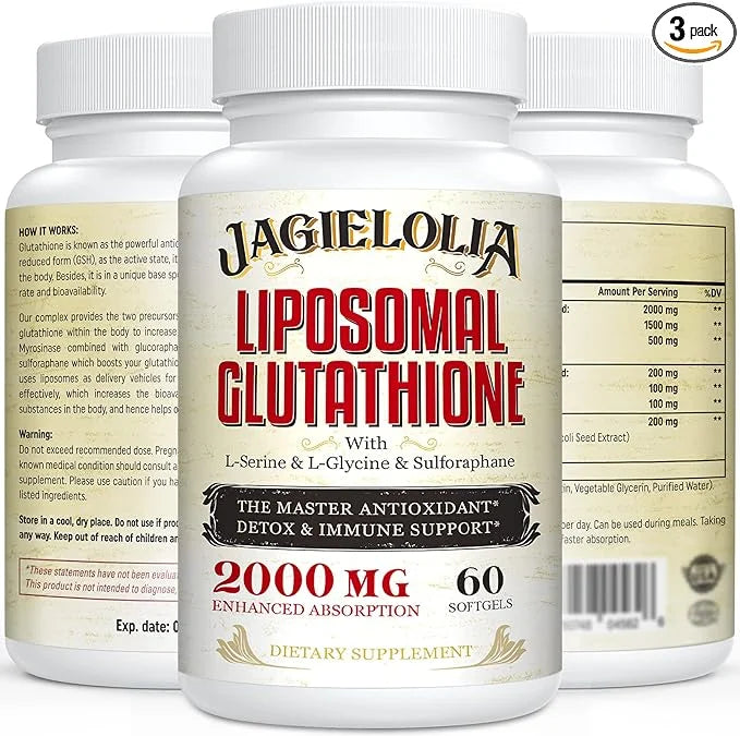 Liposomal Glutathione 2000 mg with L-Serine, 180 Softgels