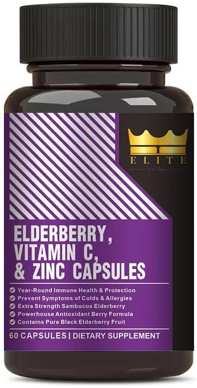 Crown Elite Premium Organic Elderberry 3 in 1 Immune