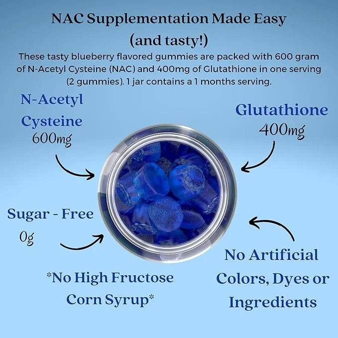 Alafia Naturals Sugar-Free NAC Gummies, NAC 60ct