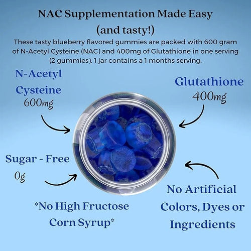 Alafia Naturals Sugar-Free NAC Gummies, NAC 60ct
