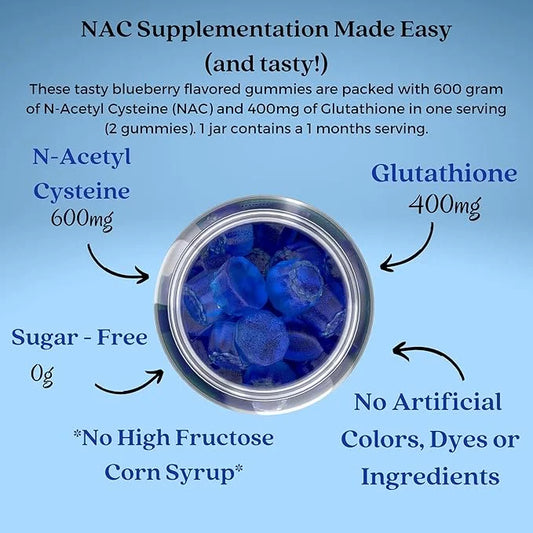 Alafia Naturals Sugar-Free NAC Gummies, NAC 60ct