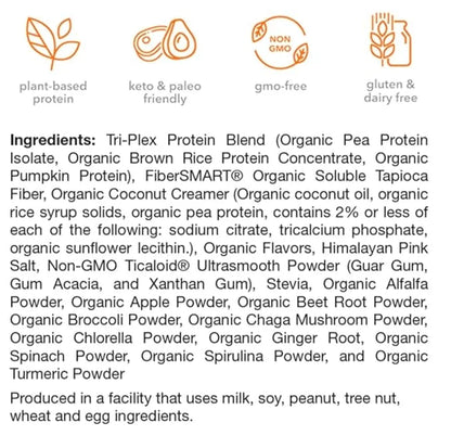 310 Nutrition - Vegan Organic Plant 0 Grams 28 Servings