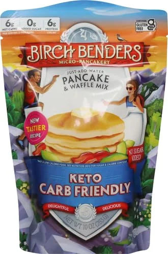 Birch Benders Griddle Cakes, Pancake Waffle Mix Keto, 10 Ounce - Product Image