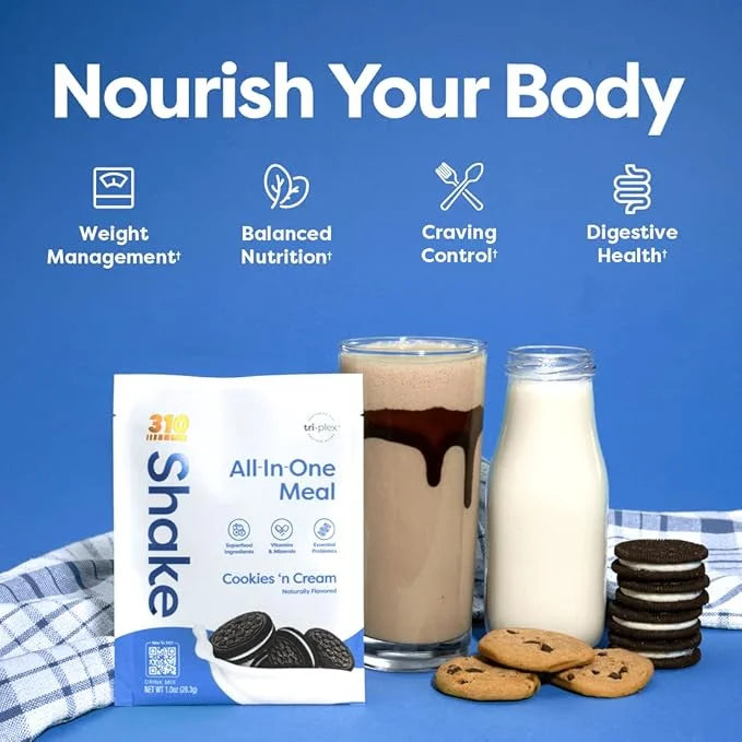310 Nutrition - All In One Meal Replacement Shake - Fiber Rich Vegan Superfood Blend - Natural Sweeteners - Low Carb Shake...