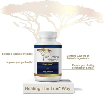 Fiber-Solve - Prebiotic Supplement - 2,000 120 Capsules