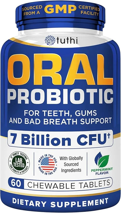 Oral Probiotics for Mouth Bad Breath Treatment for Adults - Dental Probiotics for Teeth and Gums - Oral Health Probiotics ...