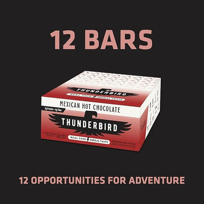 Thunderbird Bars Energy Snack, Gluten-Free with Protein, Healthy Real Food, Vegan Paleo Non-GMO, No Added Sugar, Mexican H...
