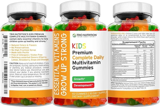Premium Kids Multivitamin Gummies with Vitamin