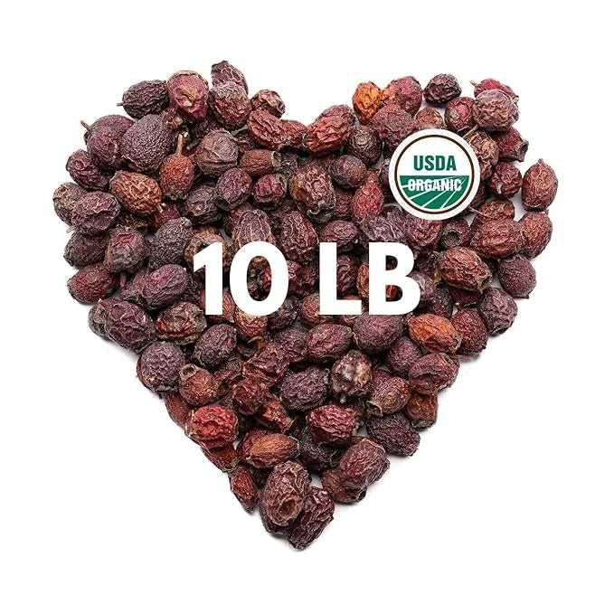 Super Large Value Pack 10 LB - Organic Hawthorn Berry Tea - Hawthorne Berries Organic - Healthy Circulation, Heart, Pressu...