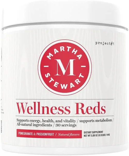 Martha Stewart Wellness Reds - A Blend of Antioxidant-Rich Superfoods with Beet Root Powder for Health - Energy Powder Dri...