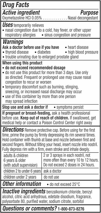 Vicks Sinex SEVERE Nasal Spray, Original 265 Sprays 2