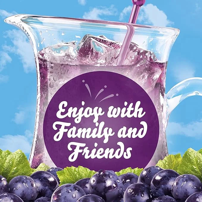 Crystal Light Sugar-Free Concord Grape Low Calories Powdered Drink Mix 6 Count Pitcher Packets (Pack of 4) - Product Image