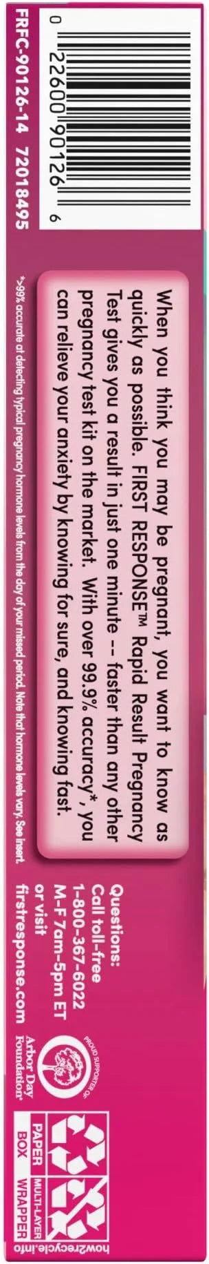 First Response Rapid Result Pregnancy Test, 2 Pack