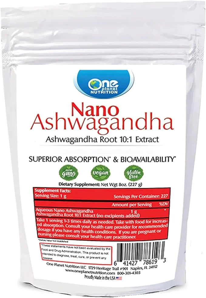 Nano Ashwagandha Root, Ashwagandha Root 10:1 8oz (227g) (227g)