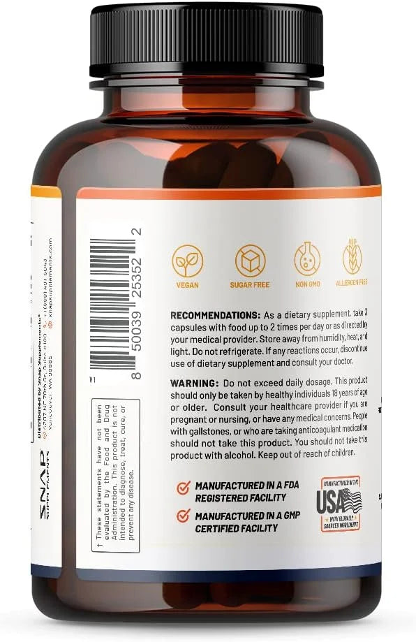 Snap Supplements Joint Health Support Supplement, 90 Capsules