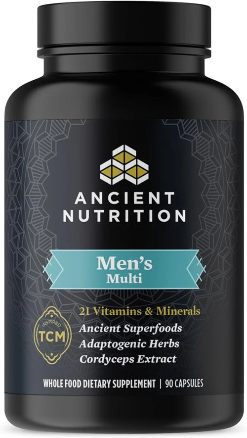 Ancient Nutrition Multivitamin for Men, Multi B12, Zinc, 90 Ct