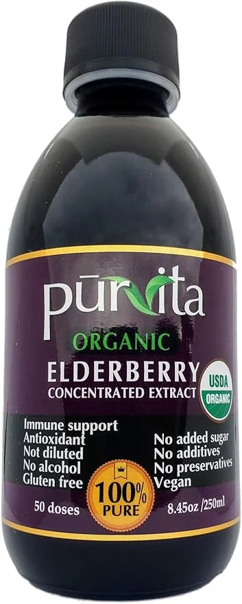 Elderberry Concentrated Extract for Immune System 8.45 Ounces 100% Pure