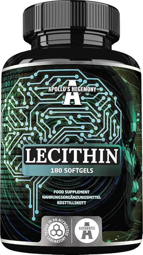 APOLLO'S HEGEMONY Lecithin 1200mg with Vitamin E 180 Softgel 6 Months