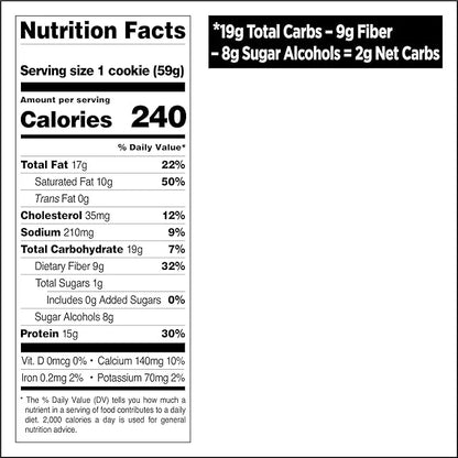Quest Nutrition Chocolate Chip Protein Cookie; Keto Friendly; High Protein; Low Carb; 12 Count - Product Image
